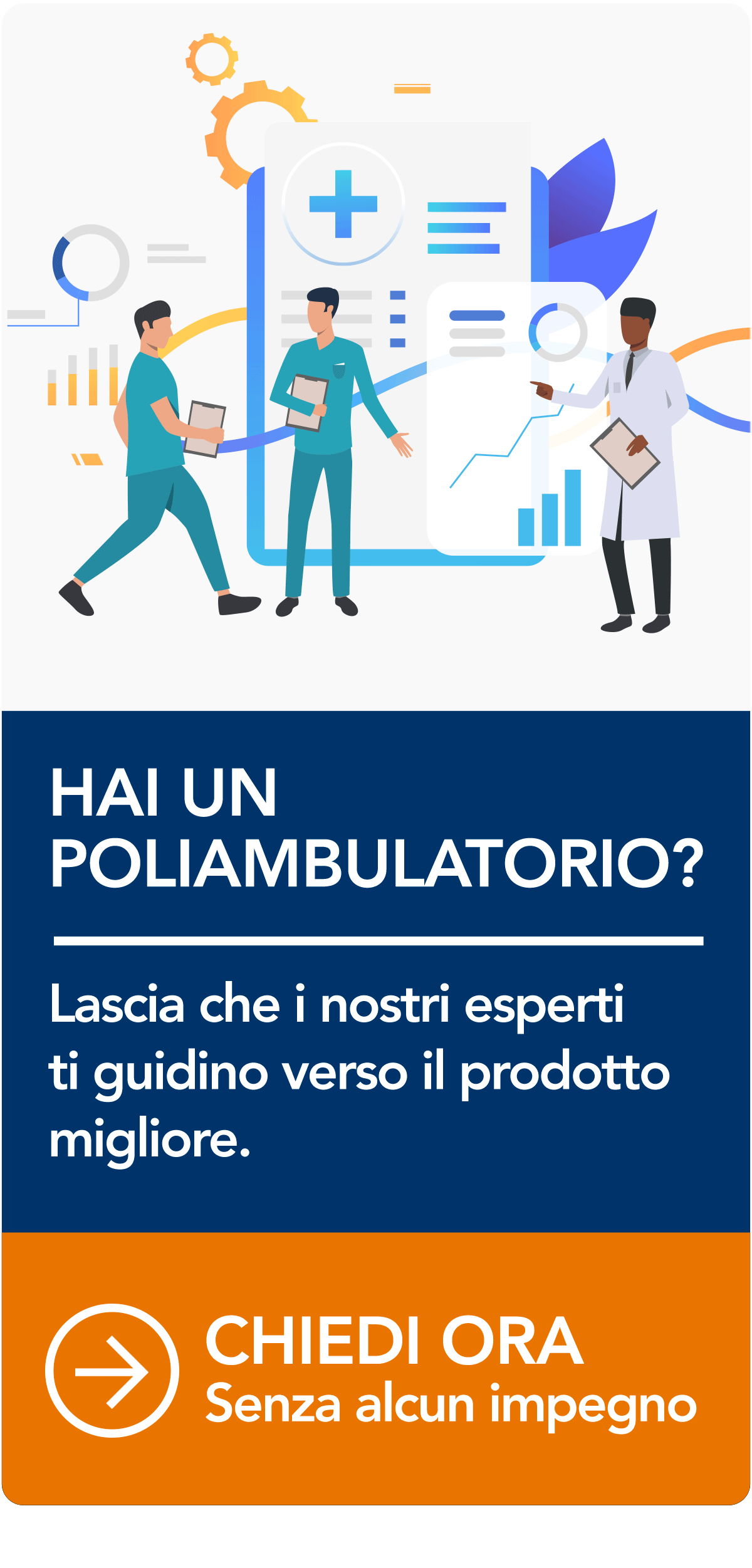 Richiedi una consulenza per il tuo poliambulatorio, senza impegno